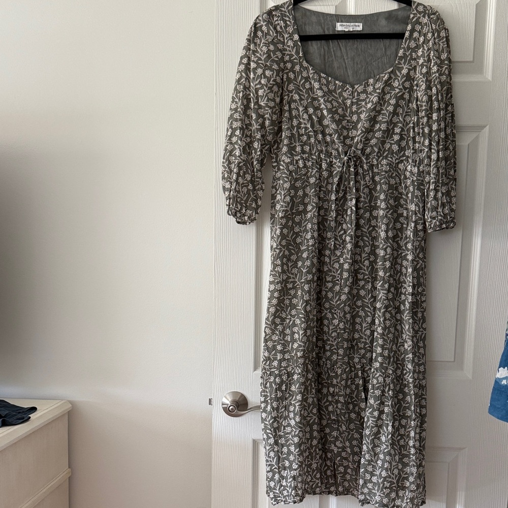 Emerson Fry Gray Long Sleeve Dress